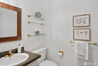 Powder bath on main level