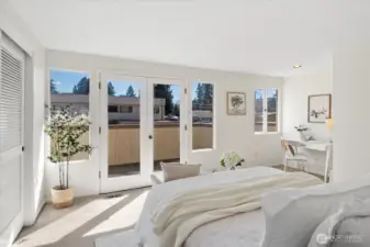 Primary suite with balcony