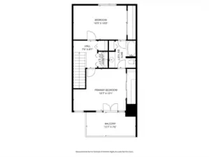 Upper level floor plan