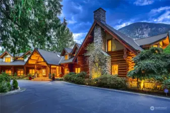 Front of the home facing to the pond.