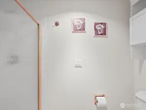 Shower area off primary bedroom.