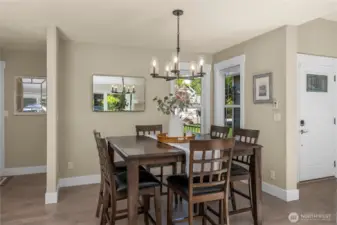 Separate dining flows from the main living areas and is perfect for hosting dinners and entertaining
