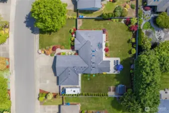 Large driveway and off street parking create ample space for parking