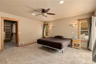 Main floor primary suite