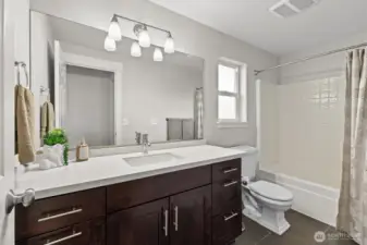 full bathroom on upper level