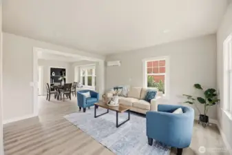 This home is filled with natural light that pours in through all the windows.