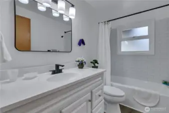 Updated main bathroom