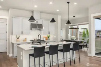 Ample Storage Island w/Seating & Huge Walk In Pantry