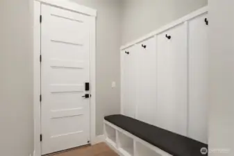 Main Floor Mud Room off Kitchen