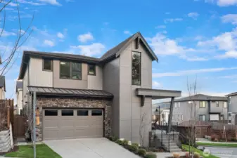 2 Car Garage w/EV Charging Port
