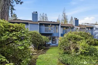 Lush foliage and grounds maintained for you.