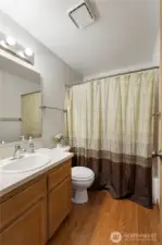 Bath off of family room