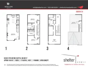 A detailed floor plan showcases the home's layout, highlighting its spacious rooms and thoughtful design, perfect for modern living