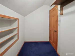 Large upstairs closet
