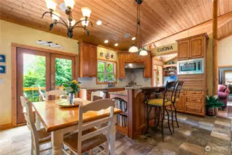 Kitchen with eating space