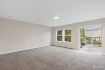 Spacious master bedroom with slider to the deck.