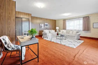 Bonus Room time!!  This was once the garage, but it now enclosed finish space  - dream big!