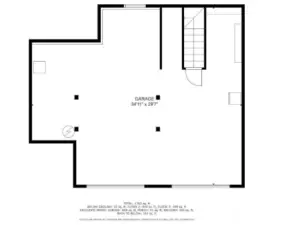 Yes---this is a HUGE garage!! Plenty of room for 2-3 vehicles, other toys and ample storage!