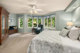 French doors enter this room just to the left of the photographer.