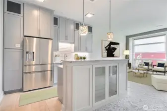 Plenty of kitchen cabinets for all your storage needs.