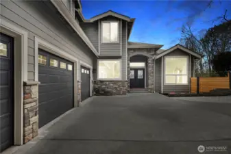 3-car garage.