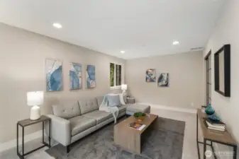 Can be used as a media room or a bedroom.