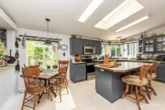 beautiful kitchen with eating area
