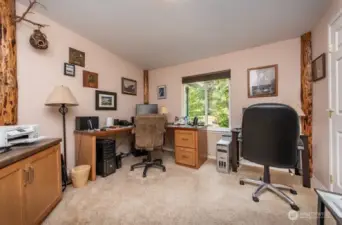 bedroom used as office