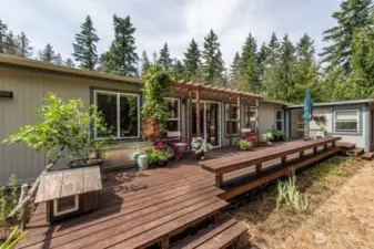 spacious back deck
