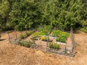 fenced garden