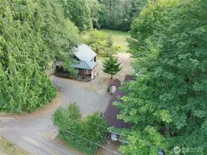 3.17 acres plenty of parking. 2 car garage