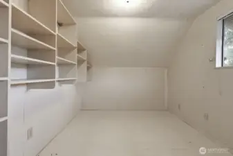 Enormous walk-in closet off the primary bedroom.