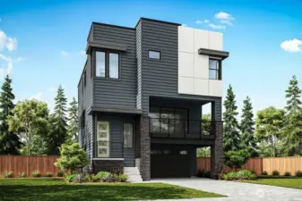 Rendering of front of home (Facade, Ext Colors, Interior Photos & Floor Plans for illustrative purposes only. Actual Facade, Ext Colors, Interiors & Floor Plans may differ.)