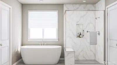 Primary bath (Facade, Ext Colors, Interior Photos & Floor Plans for illustrative purposes only. Actual Facade, Ext Colors, Interiors & Floor Plans may differ.)