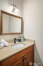 One of the 2 powder rooms on the main level.