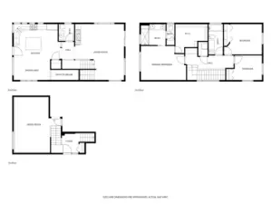 Floor Plans for all Three Levels