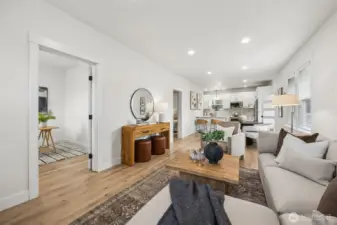 Living Room to Bedroom/Office