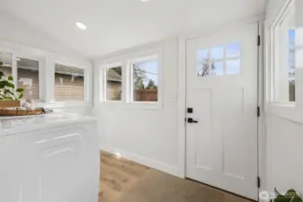 Utility/Mud Room to Backyard