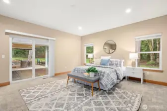 primary with access to outdoor patio