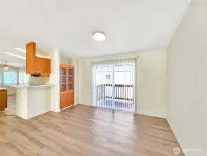 Dedicated dining space featuring a built-in hutch—perfect for displaying special dishes or extra storage.