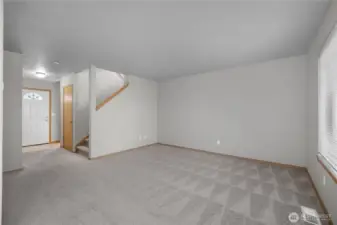 Living room looking towards entry.