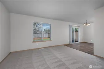 Living room looking towards dining room.