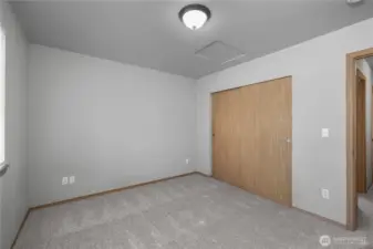Third bedroom with ample closet space