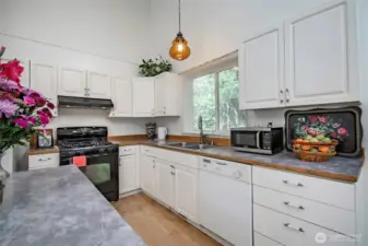 Lots of cupboard space for all your kitchenware, tools, and appliances.