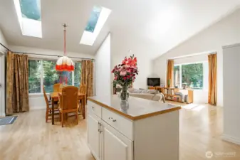 ...even plenty of storage space in the island.