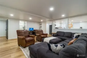 Living room in the 2 Bed/2 bath Suite on the lower level