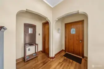 Step inside to discover arched doorways,  hardwood floors & handcrafted details that create a warm & inviting atmosphere.