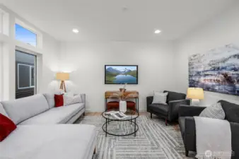 Photos of model home 9213 with similar finishes & floor plan.