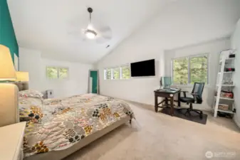 Owner's Suite Bedroom - Vaulted Ceilings