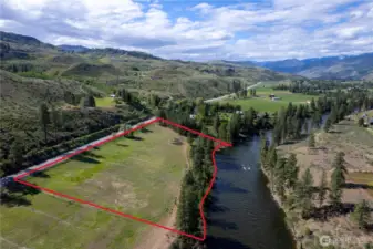 Approximate boundary of your 5 acre homestead!
